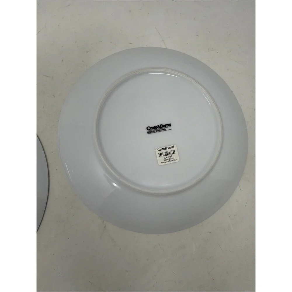 Set of 2 Crate & Barrel “Bloom” Daisy Flower 8.75” Salad Plates NWT